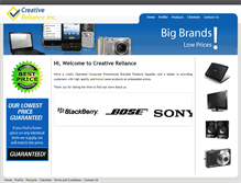 Tablet Screenshot of creativereliance.com